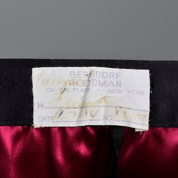 Small Yves Saint Laurent Rive Gauche Satin Skirt … - image 6