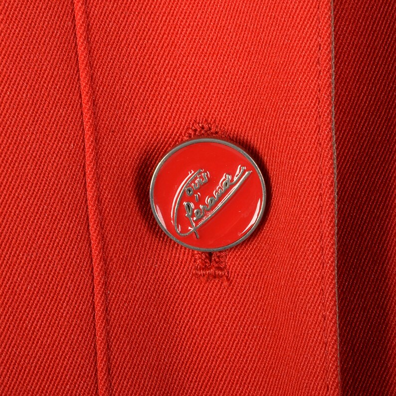 Medium Louis Feraud 1980s Color Block Jacket Vintage Feraud Jacket Spring Jacket Color Block Coat Red Jacket image 8