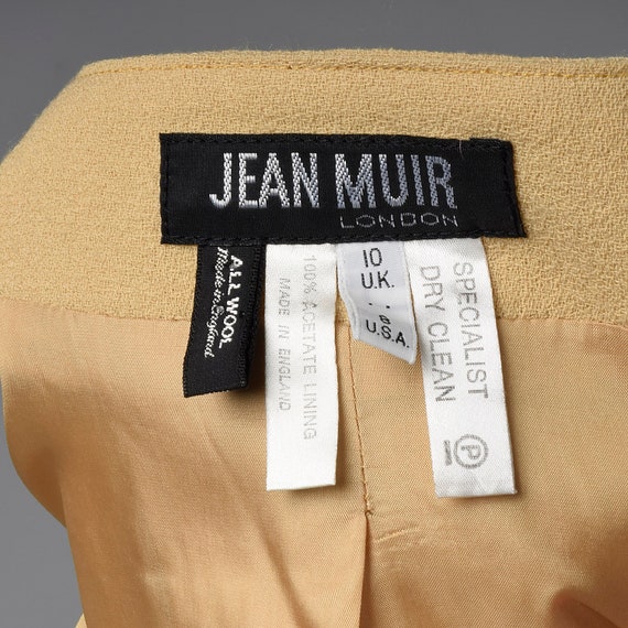 Large Jean Muir Early 1980s Beige Jacket Minimali… - image 10