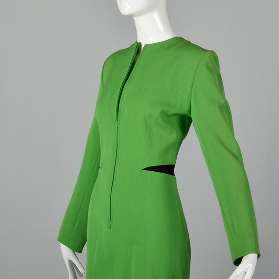 Small Claude Montana 1980s Green Dress Vintage Cl… - image 7