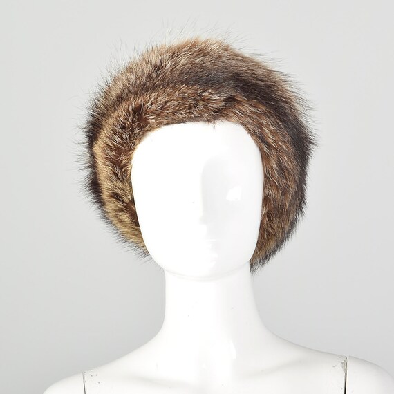 XS Fur Headband Raccoon Brown Ear Muffs Ear Warmer