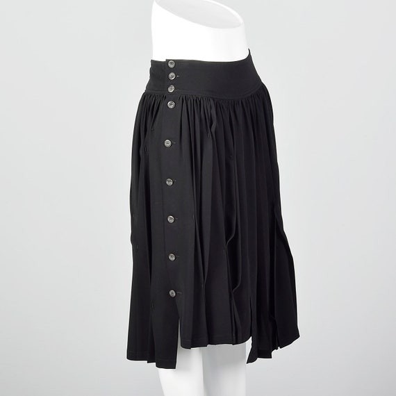 Small Asymmetric Pleated Skirt Decorative Pleatin… - image 4