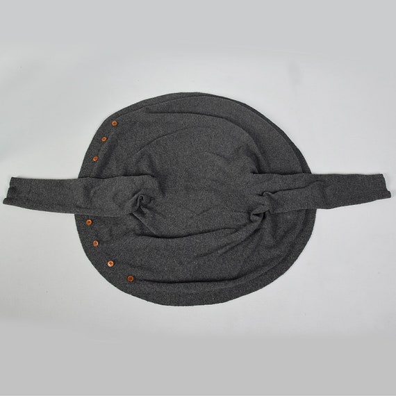 Comme des Garçons Gray Circle Wool Avant Garde Un… - image 7