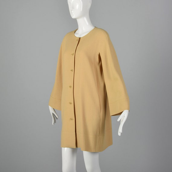 Large Jean Muir Early 1980s Beige Jacket Minimali… - image 3