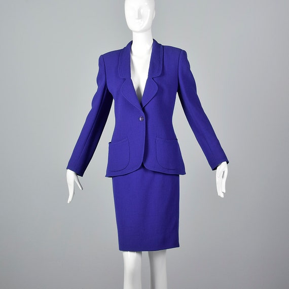 Large Emanuel Ungaro Parallele Purple Skirt Suit A