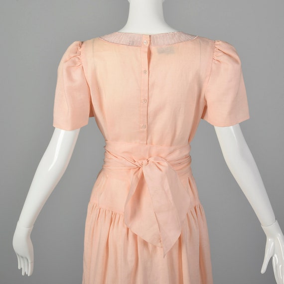 Small Albert Nipon 1980s Linen Dress - image 7