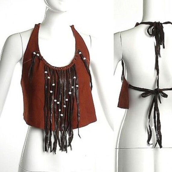 70s Boho Top 1970s Hippie Crop Top 70s Festival To