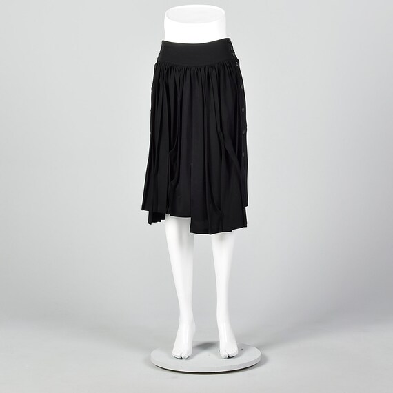 Small Asymmetric Pleated Skirt Decorative Pleatin… - image 6