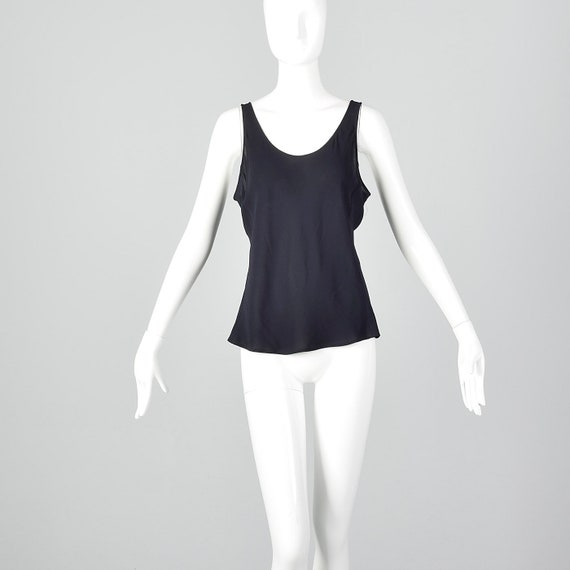 Large Giorgio Armani Sheer Silk Tank Top Lightwei… - image 1