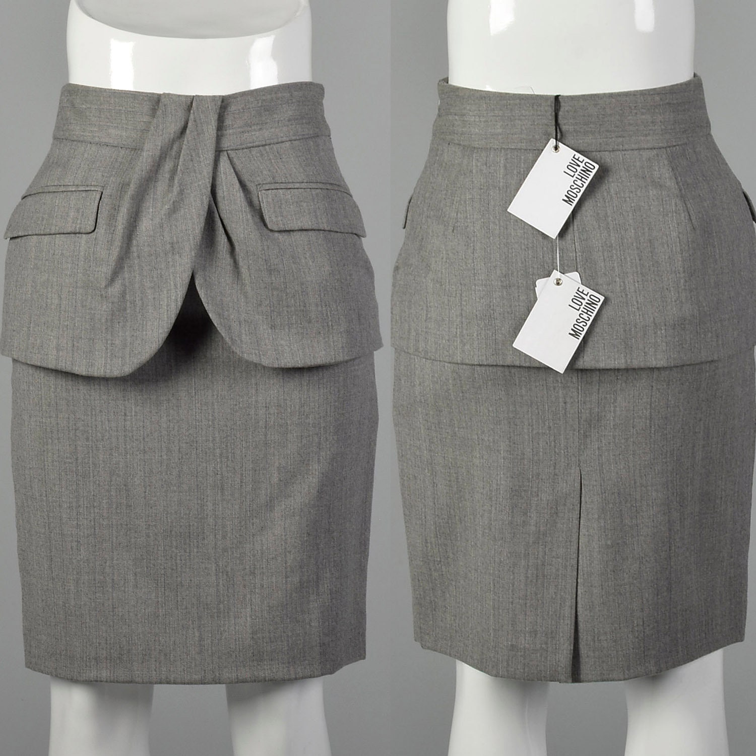 vintage deadstock moschino skirt