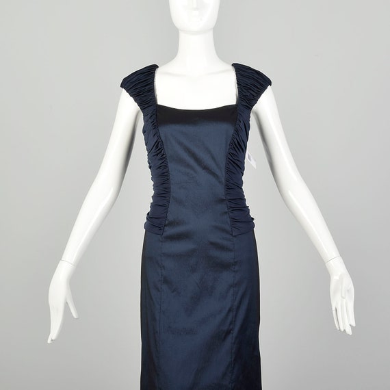 Medium Tadashi Collection Blue Evening Gown Short… - image 3