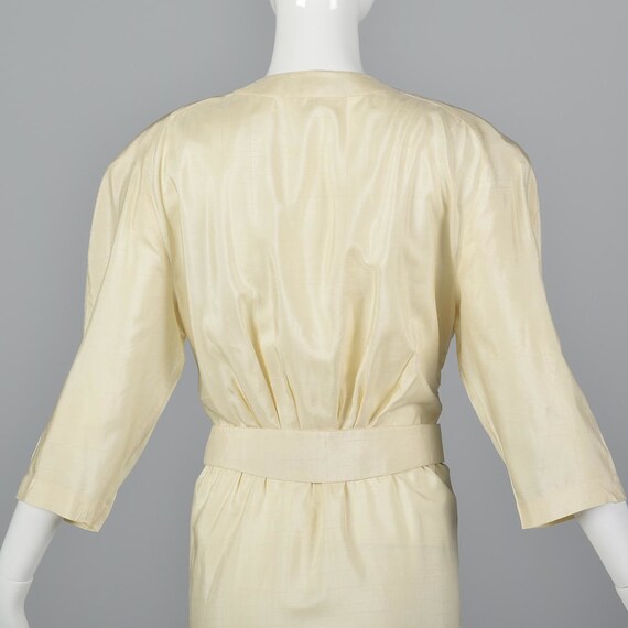 Small Thierry Mugler Draped Silk Dress Summer Dre… - image 10