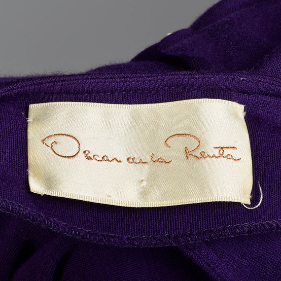Small Oscar de la Renta Two Piece Set Purple Knit… - image 10
