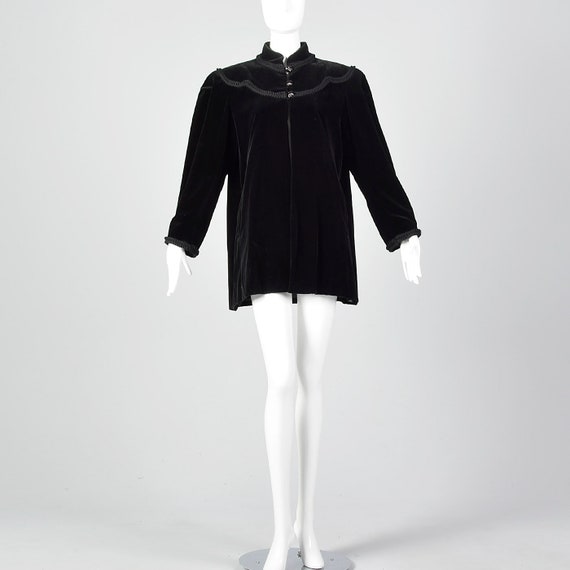 Large Yves Saint Laurent Rive Gauche Velvet Swing… - image 4