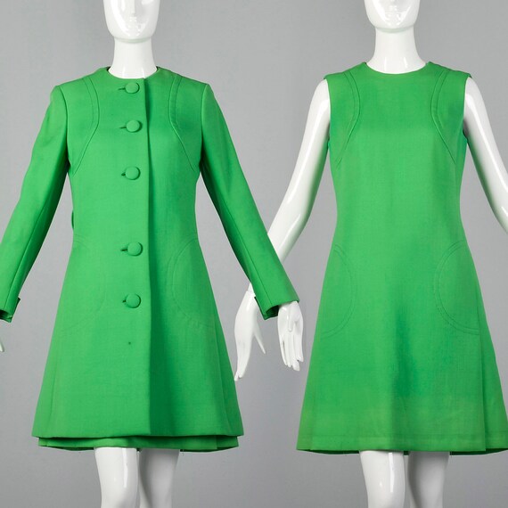 Medium Via Veneto 1960s Couture Dress Mod Vintage