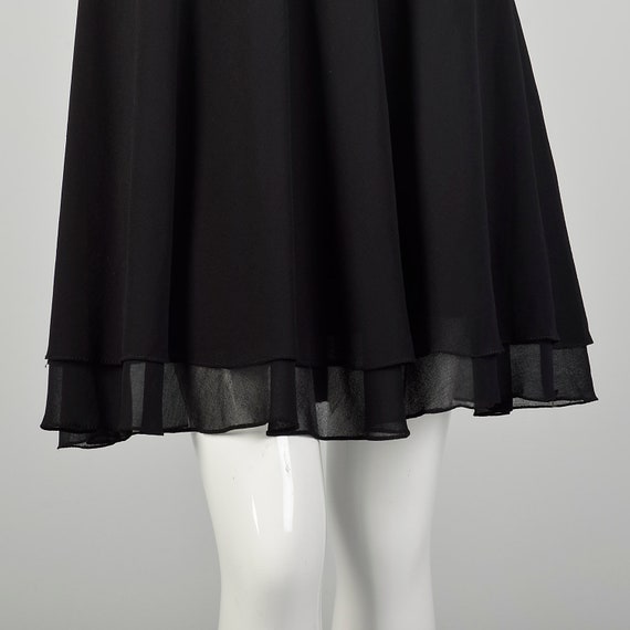 Medium 1990s Little Black Dress Short Sleeve Bead… - image 7