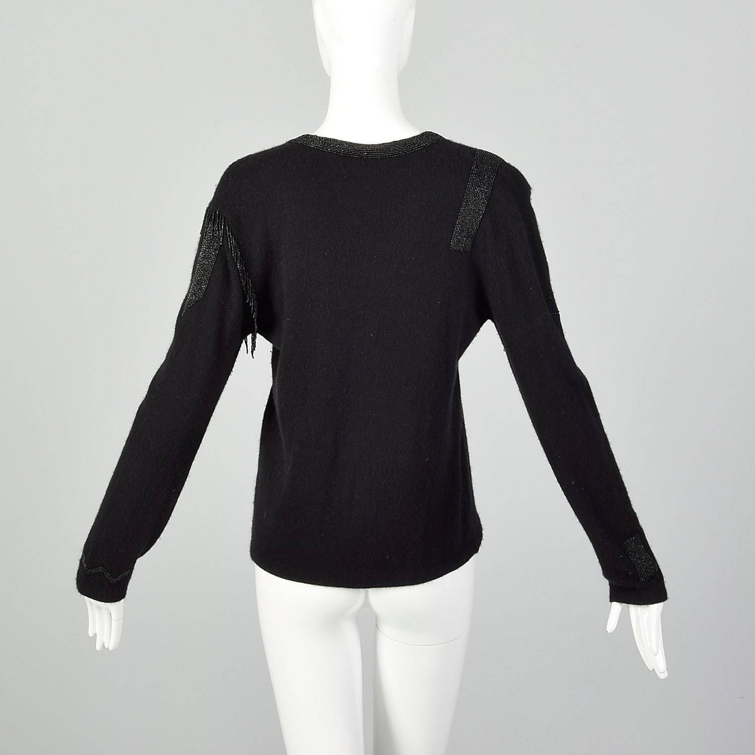 Medium 1990s Giorgio Sant'angelo Black Cashmere Sweater - Etsy