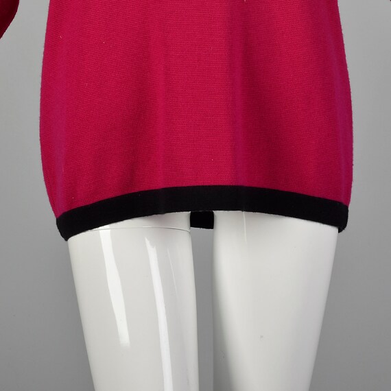 XL Ferragamo Pink Sweater 1990s Designer Turtlene… - image 8