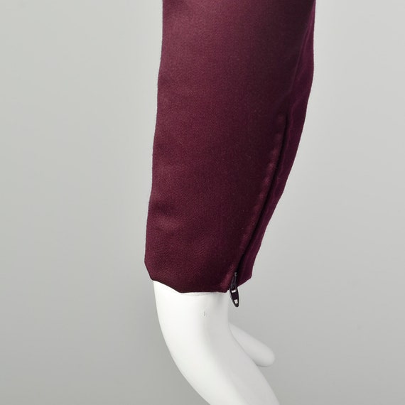 Medium Galanos Purple Dress 1980s Pencil Skirt Mo… - image 8