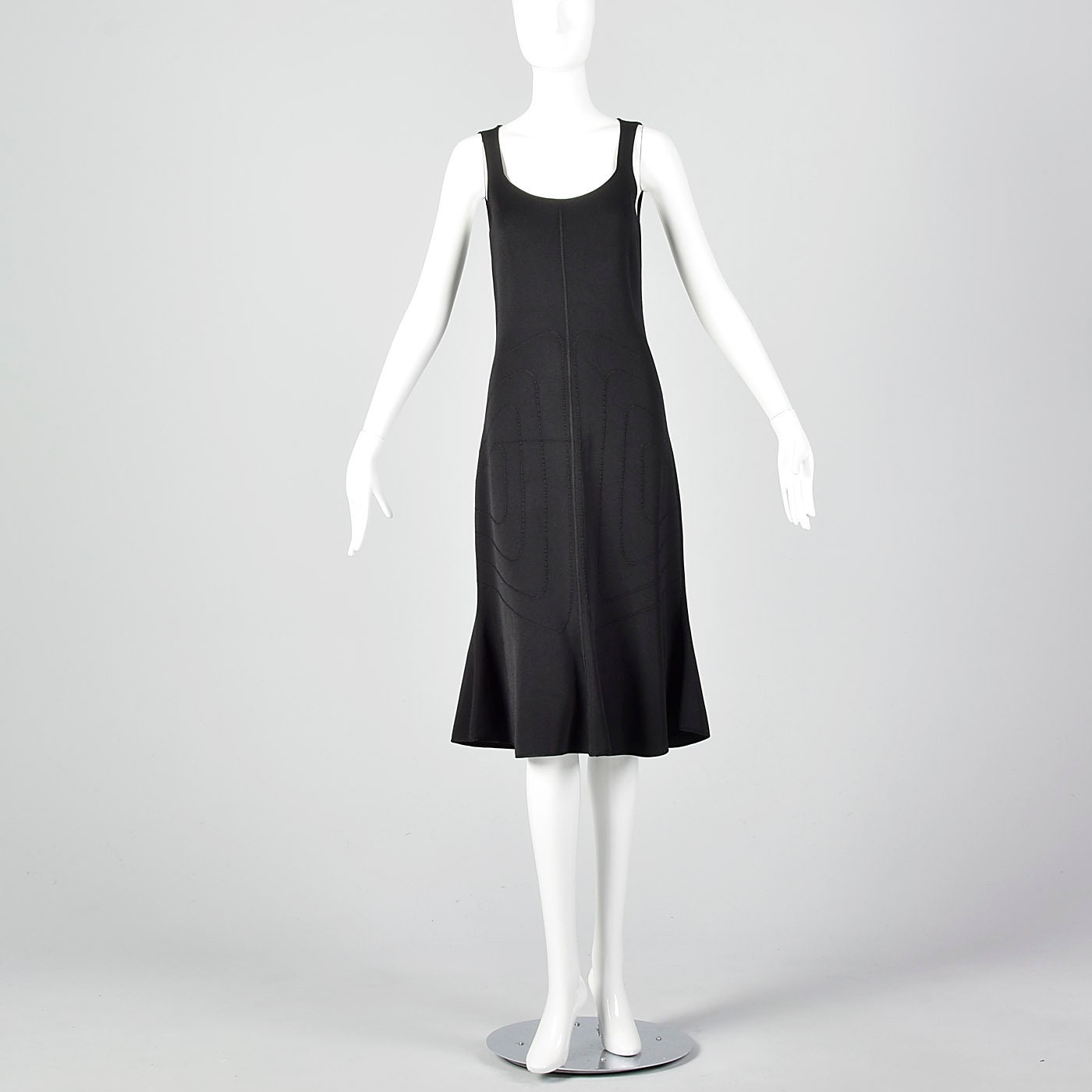 XS Giorgio Armani Black Knit Dress Stretch Decorative Knit | Etsy
