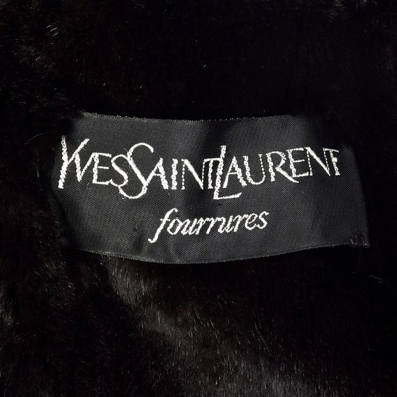 Large Winter Coat Sheared Fur Lining Yves Saint L… - image 10