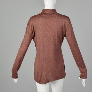 Large Rodier 1990s Chestnut Lightweight Wool Turtleneck image 3