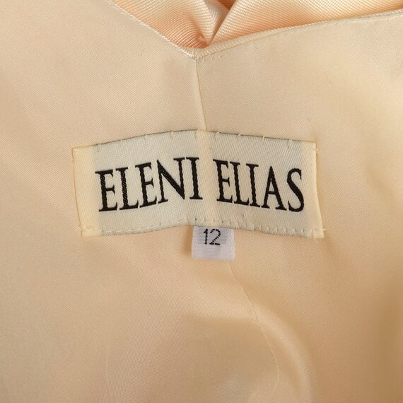 Large Eleni Elias Wedding Dress Rhinestone Embell… - image 10