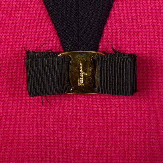 XL Ferragamo Pink Sweater 1990s Designer Turtlene… - image 7