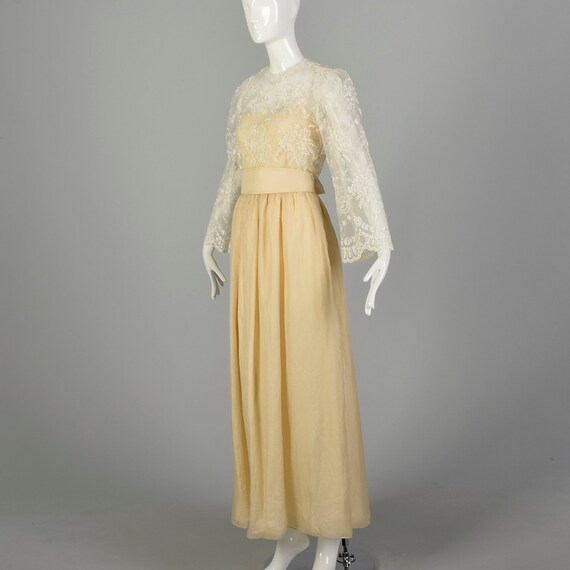 Small 1970s William Pearson Dress Lace Bohemian L… - image 3