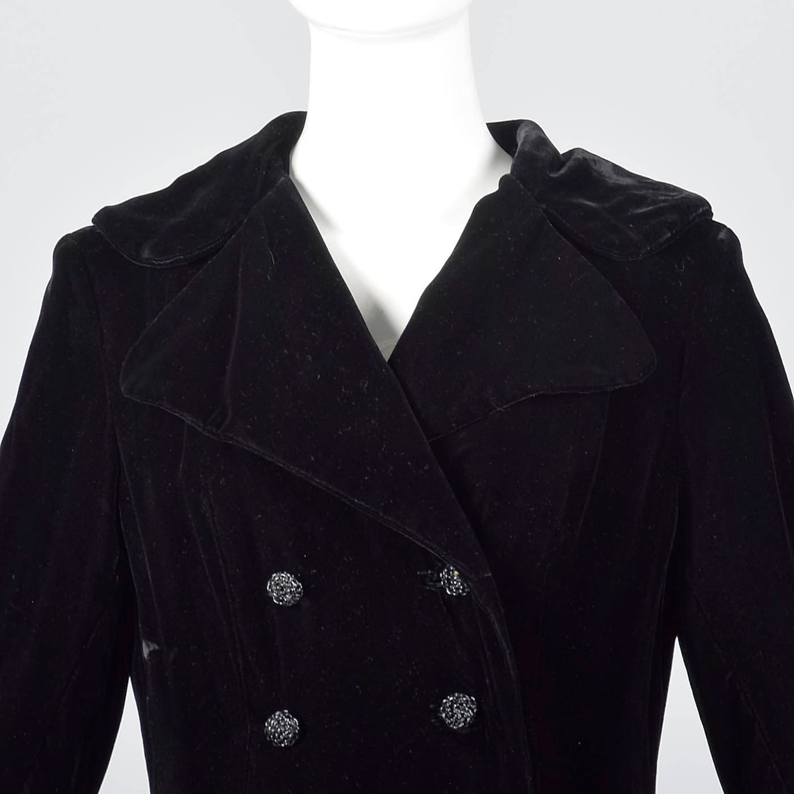1970s Red Velvet Maxi Length Great Coat main image 0