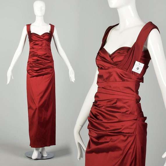 Small Talbot Runhof Red Evening Gown ...