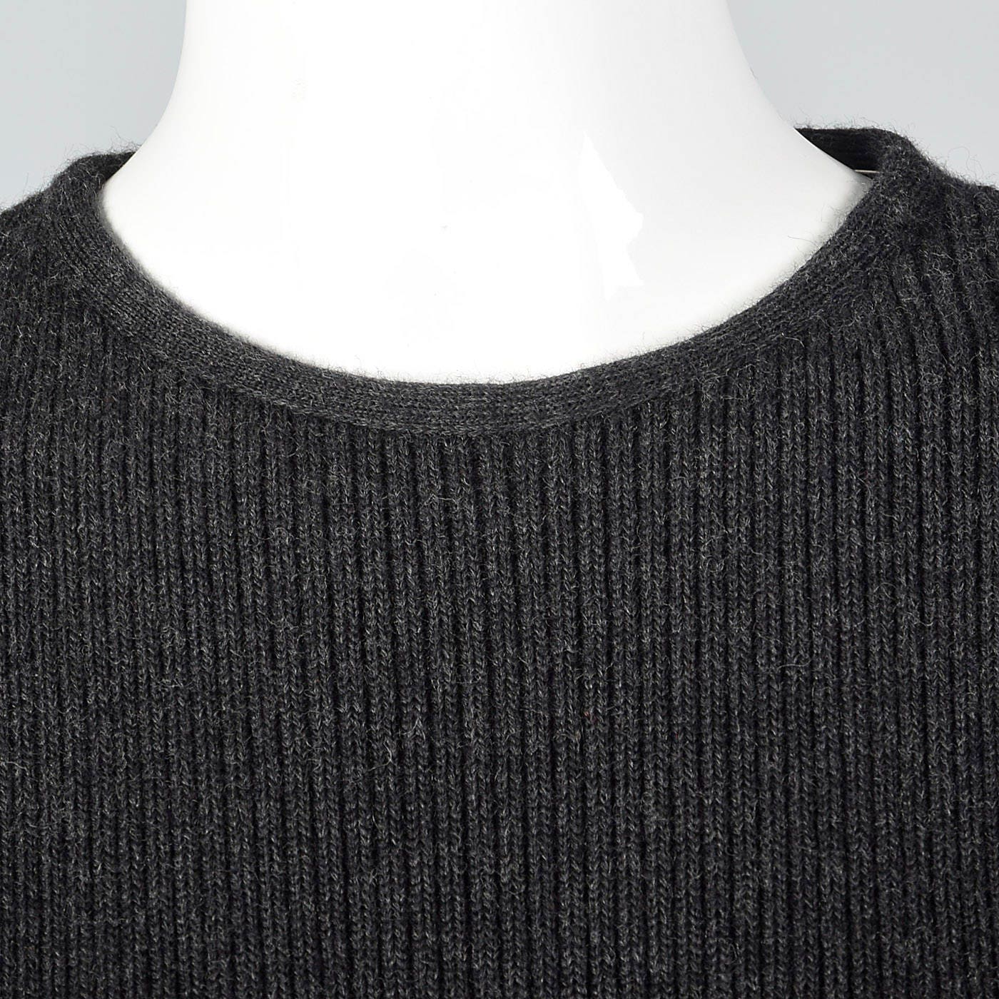 Medium 1970s Lilli Ann I. Magnin Gray Sweater Dress Long Sleeve Wool ...