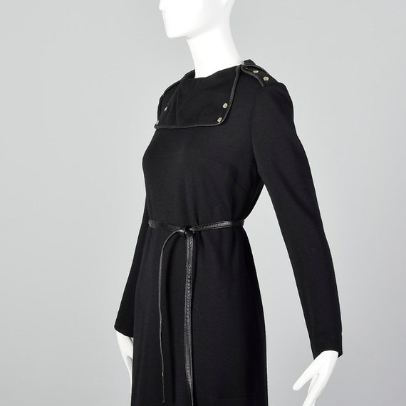 Large 1970s Bonnie Cashin Wool Dress Long Sleeve … - image 8