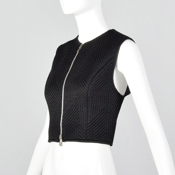 Small Claude Montana Quilted Black Vest Princess … - image 3
