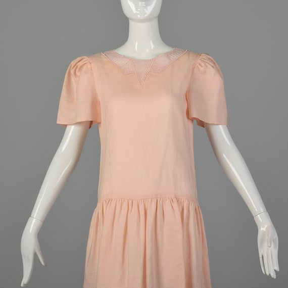 Small Albert Nipon 1980s Linen Dress - image 5