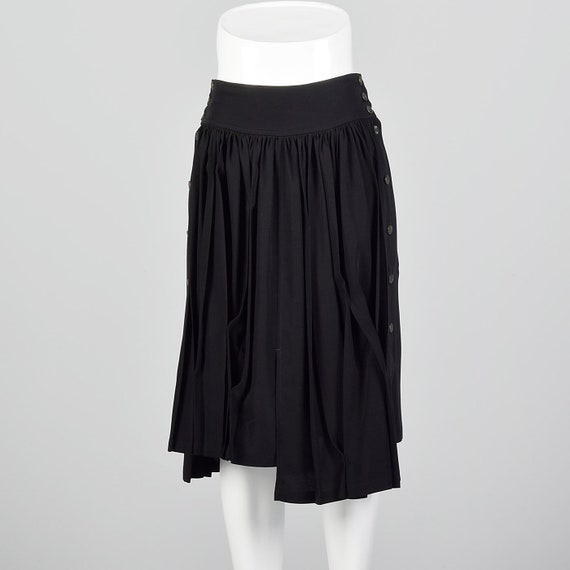 Small Asymmetric Pleated Skirt Decorative Pleatin… - image 2