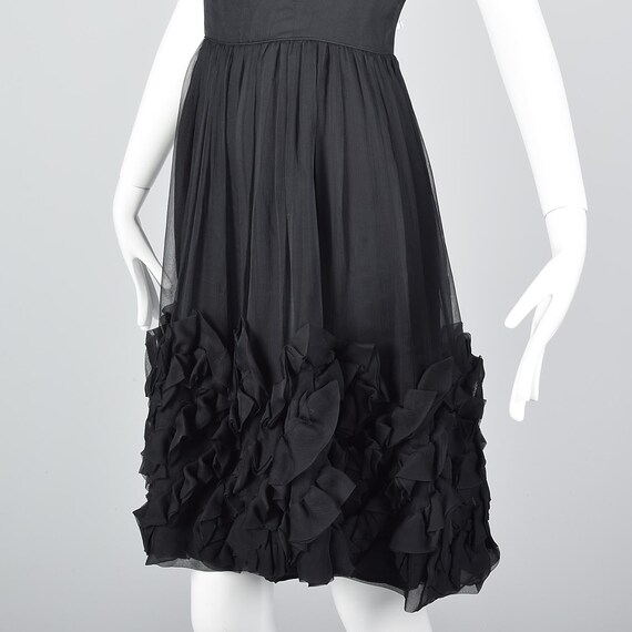 Medium Mollie Parnis 1950s Little Black Dress 50 … - image 9