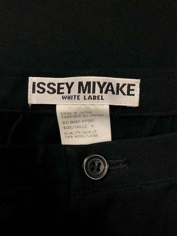 Large Issey Miyake 1990s Wide Leg Pants Black Pan… - image 8