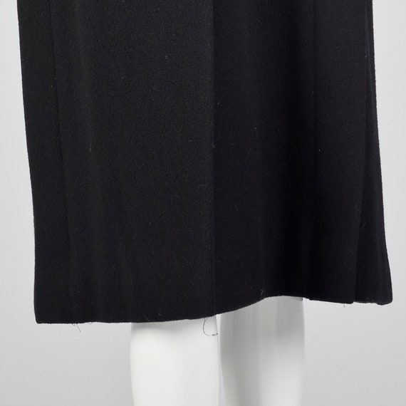 Small 1980s Pauline Trigere Coat Black Wool Winte… - image 6