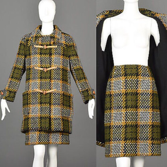 60s Suit 1960s Suit 60s Skirt Suit Tweed Suit Plai
