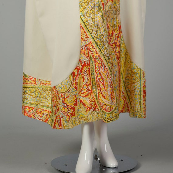 1970s Hooded Bohemian Kaftan Loose Maxi Dress Cas… - image 6