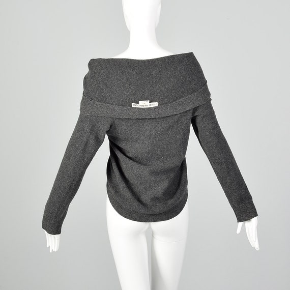 Comme des Garçons Gray Circle Wool Avant Garde Un… - image 4