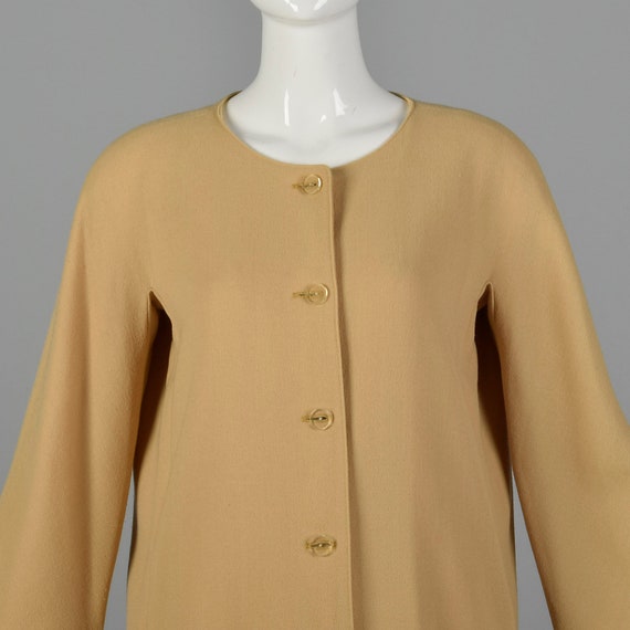 Large Jean Muir Early 1980s Beige Jacket Minimali… - image 7
