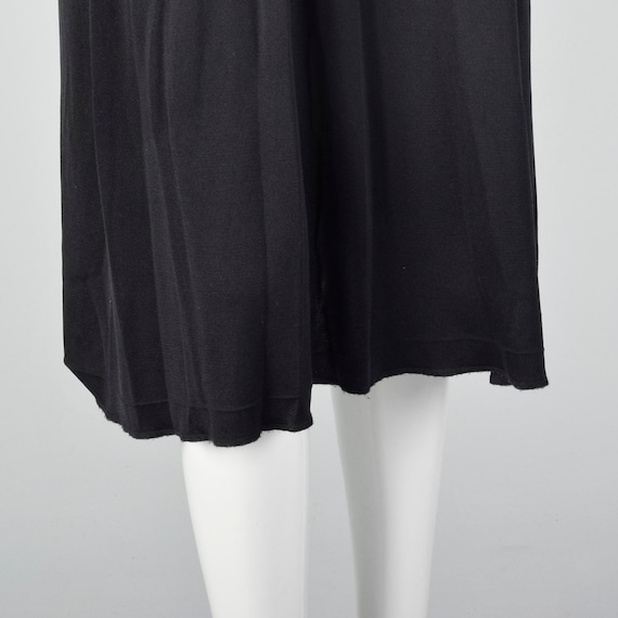 Large Cacharel Black Dress Silk Jersey 1990s Desi… - image 9