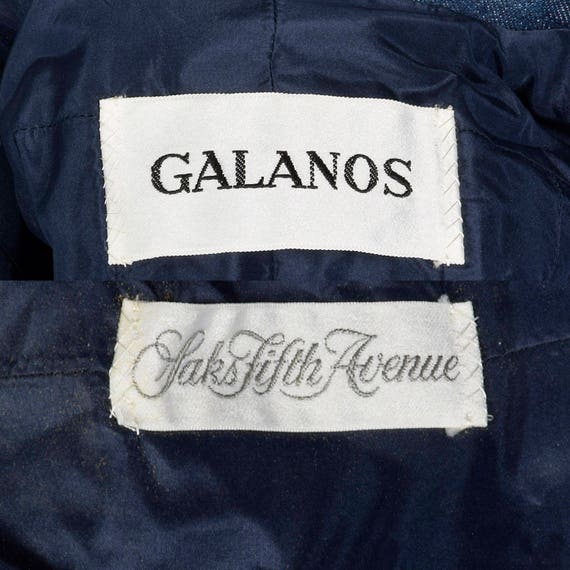 Small 1980s Galanos Denim Set Oversized Denim Jac… - image 10