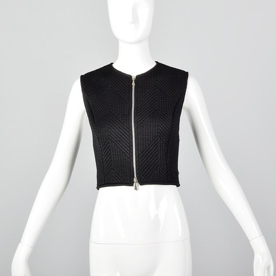 Small Claude Montana Quilted Black Vest Princess … - image 1