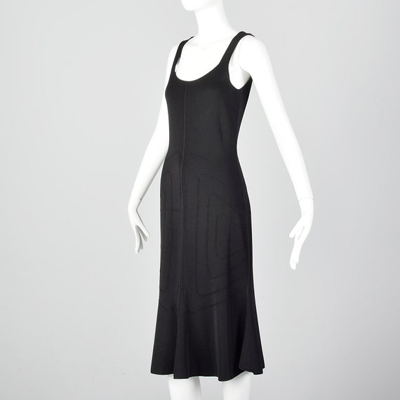 Small Giorgio Armani Black Knit Dress Stretch Dec… - image 3