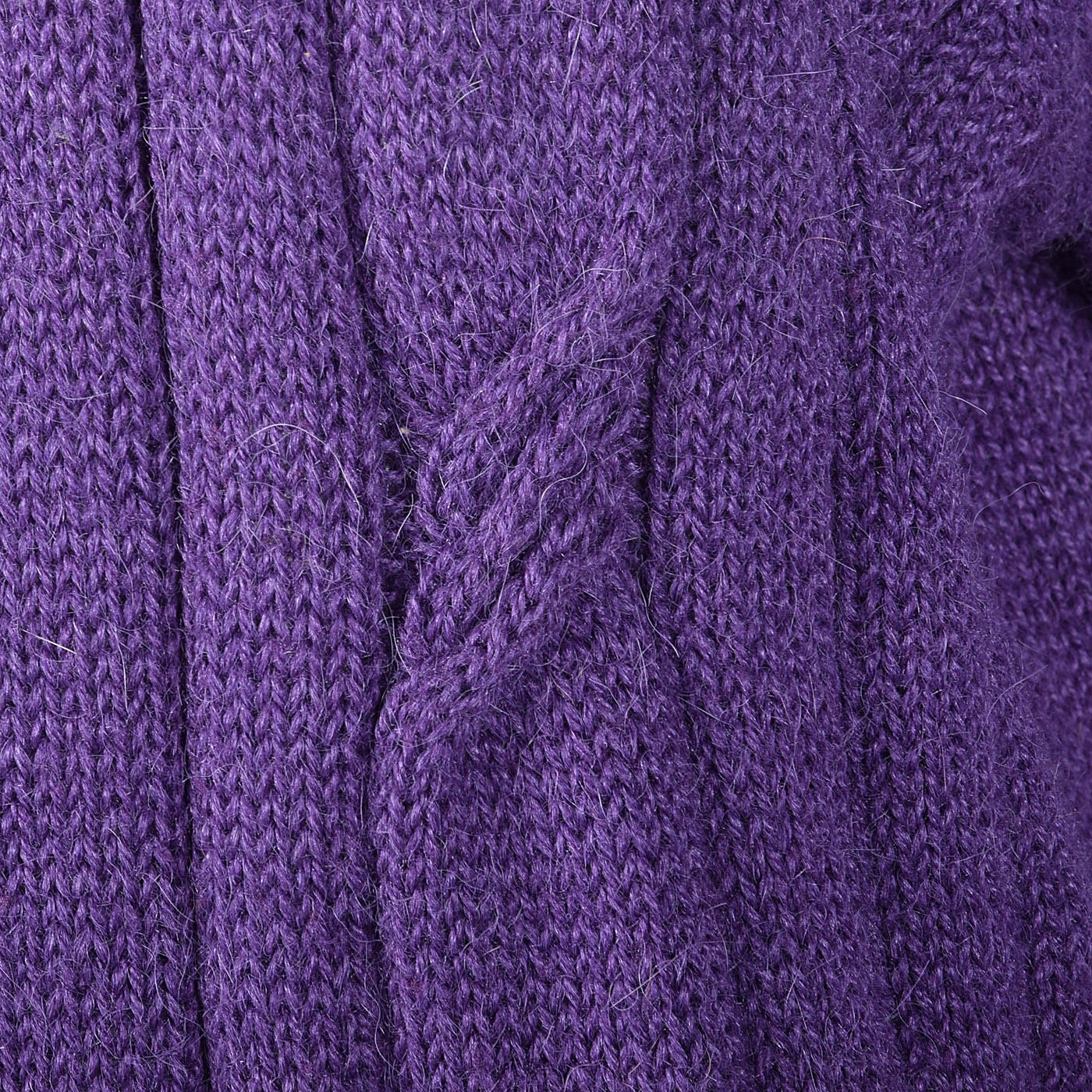 Medium 1980s Bottega Veneta Mohair Silk Purple Cable Knit Sweater Wool ...