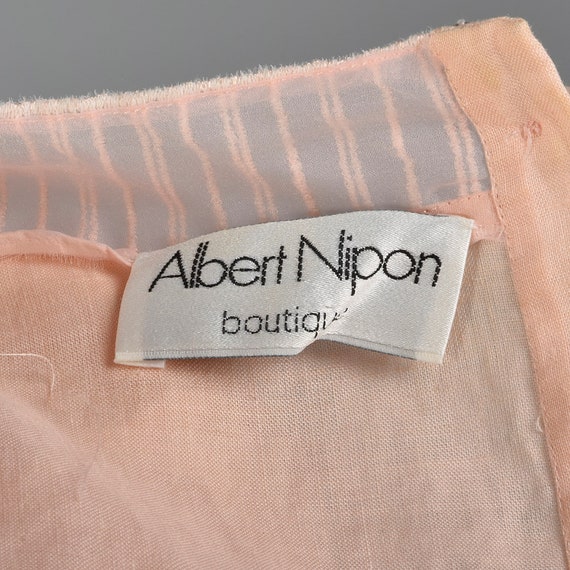 Small Albert Nipon 1980s Linen Dress - image 10