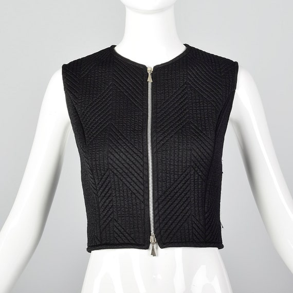 Small Claude Montana Quilted Black Vest Princess … - image 2